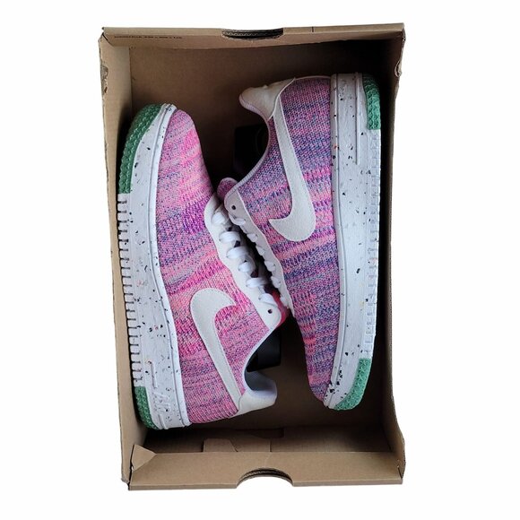 ❤️Rare Nike AF 1 Crater Flyknit Womens Shoes Sz 7.5 Fuchsia Pink 2020 DC7273-500 - Picture 7 of 15